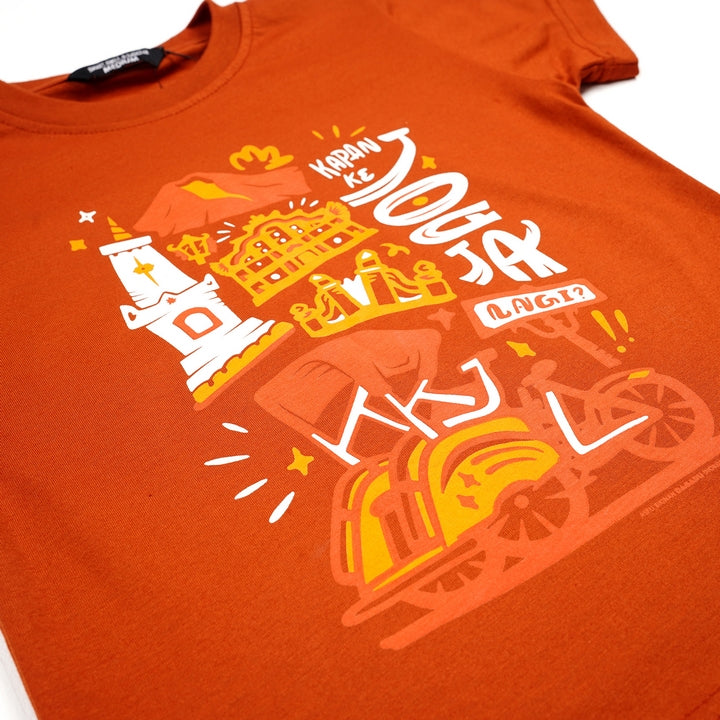 Dagadu Kaos Anak Usia 0-7 Tahun Jogja KKJL - Autumn Orange