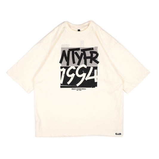 Dagadu Kaos Oversize NTYFR BW - Putih