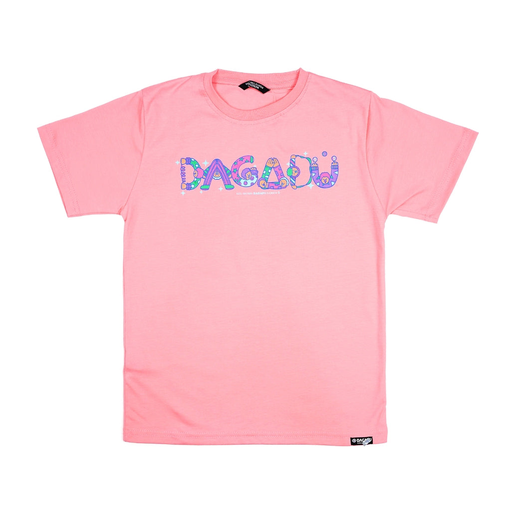 Dagadu Kaos Anak Usia 7-14 Tahun Dagadu Clown - Flamingo Pink