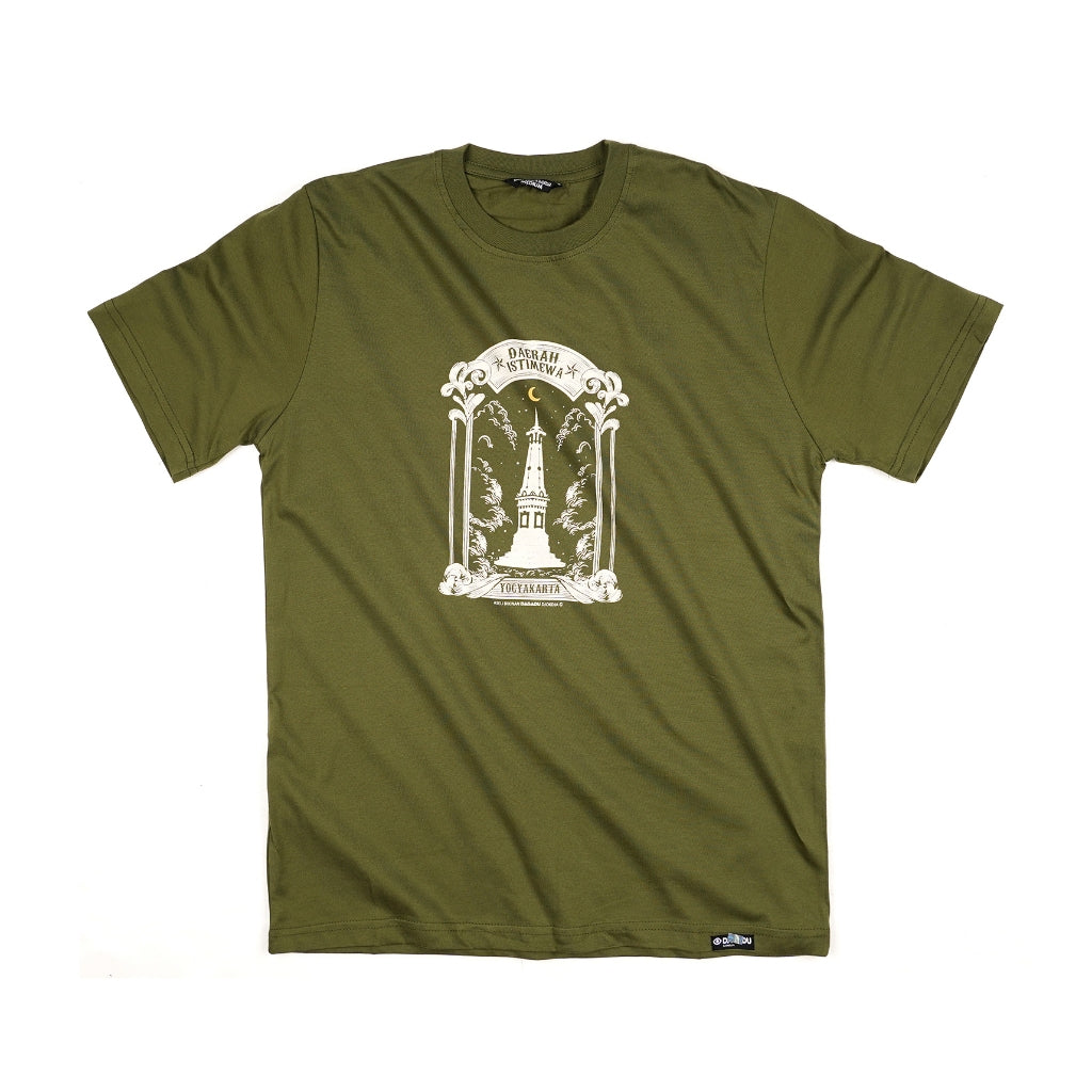 Dagadu Kaos Bigsize The Moon Tugu - Olive