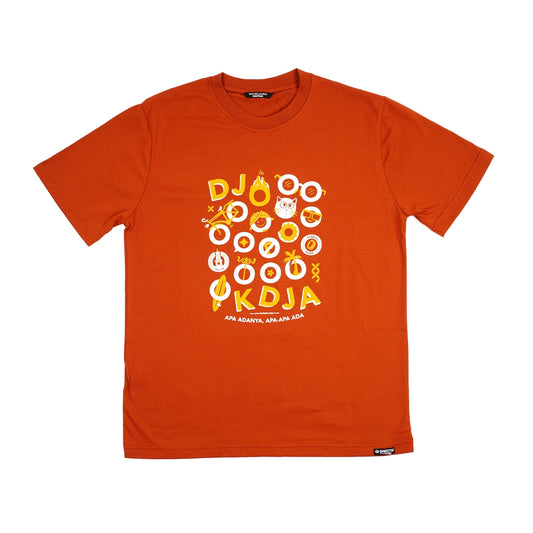 Dagadu Kaos Lengan Pendek Dagadu Djoookdja - Autumn Orange