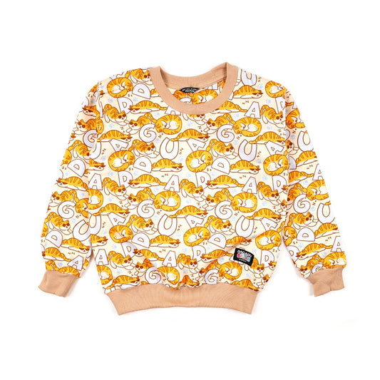 Dagadu Crewneck Anak Usia 7-14 Tahun Catfull - Fullprint