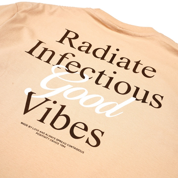 Dagadu Kaos Oversize Good Vibes - Beige