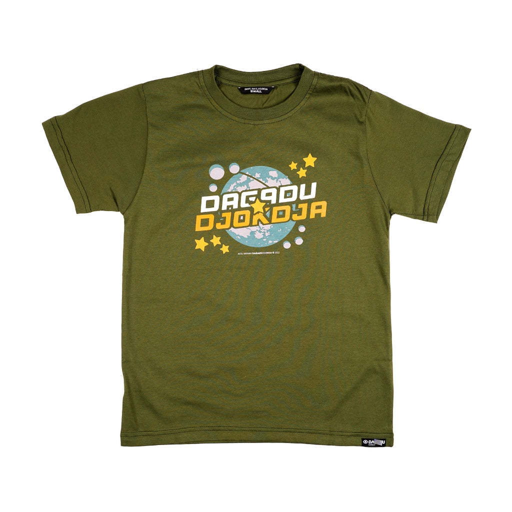 Dagadu Kaos Anak Usia 7-14 Tahun Djokdjatanian - Olive Green