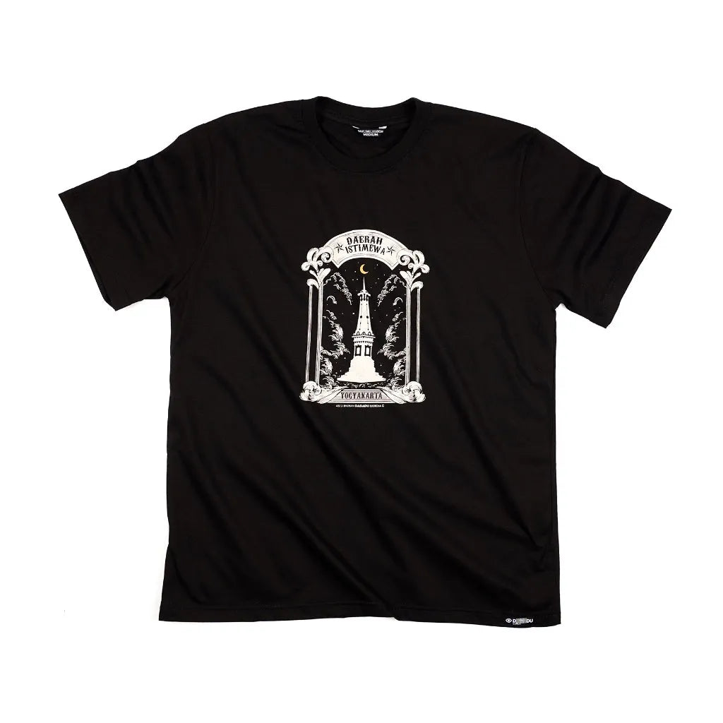 Dagadu Kaos The Moon Tugu - Hitam