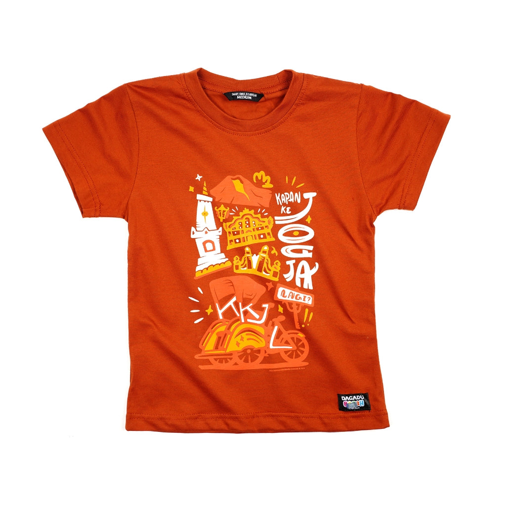 Dagadu Kaos Anak Usia 0-7 Tahun Jogja KKJL - Autumn Orange