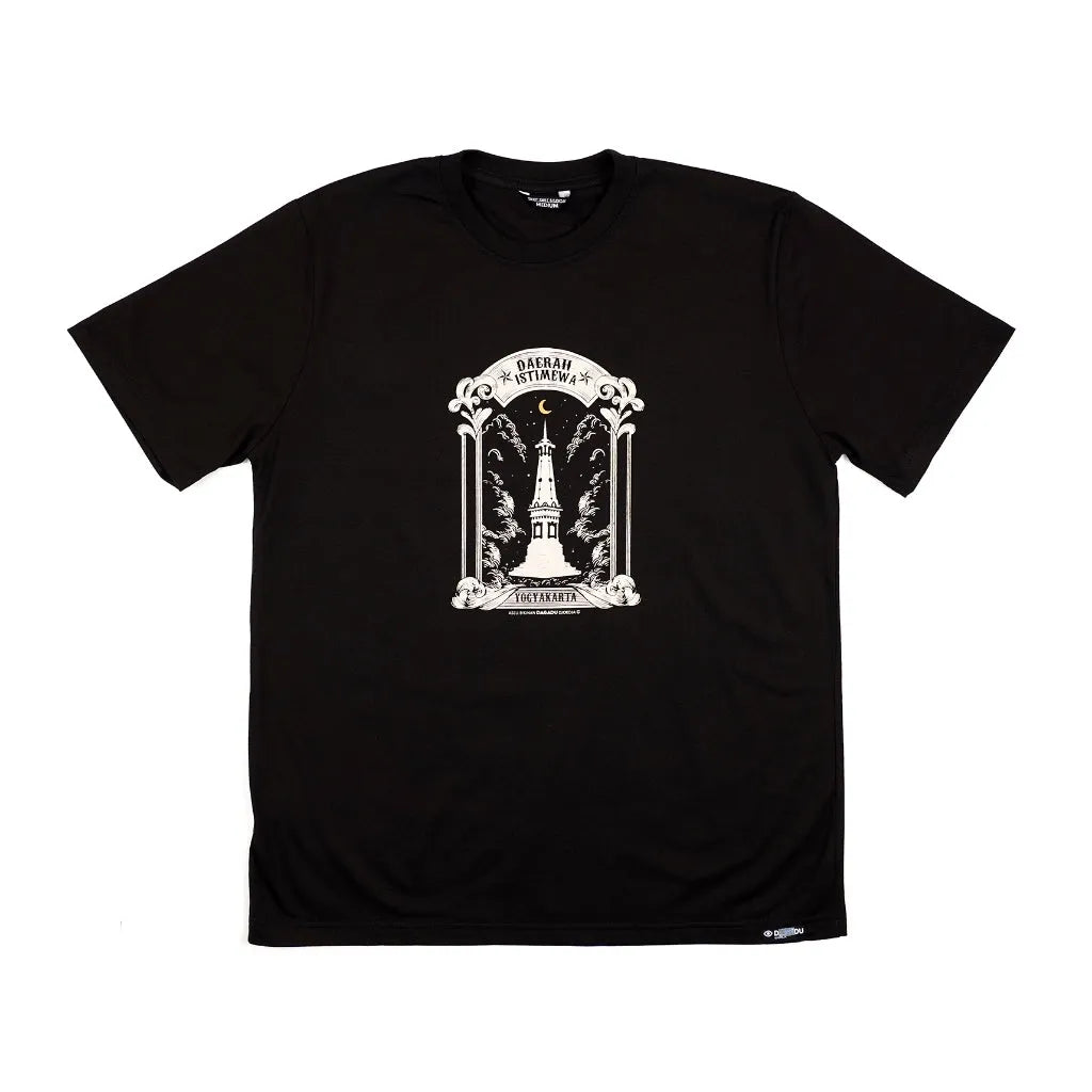 Dagadu Kaos The Moon Tugu - Hitam