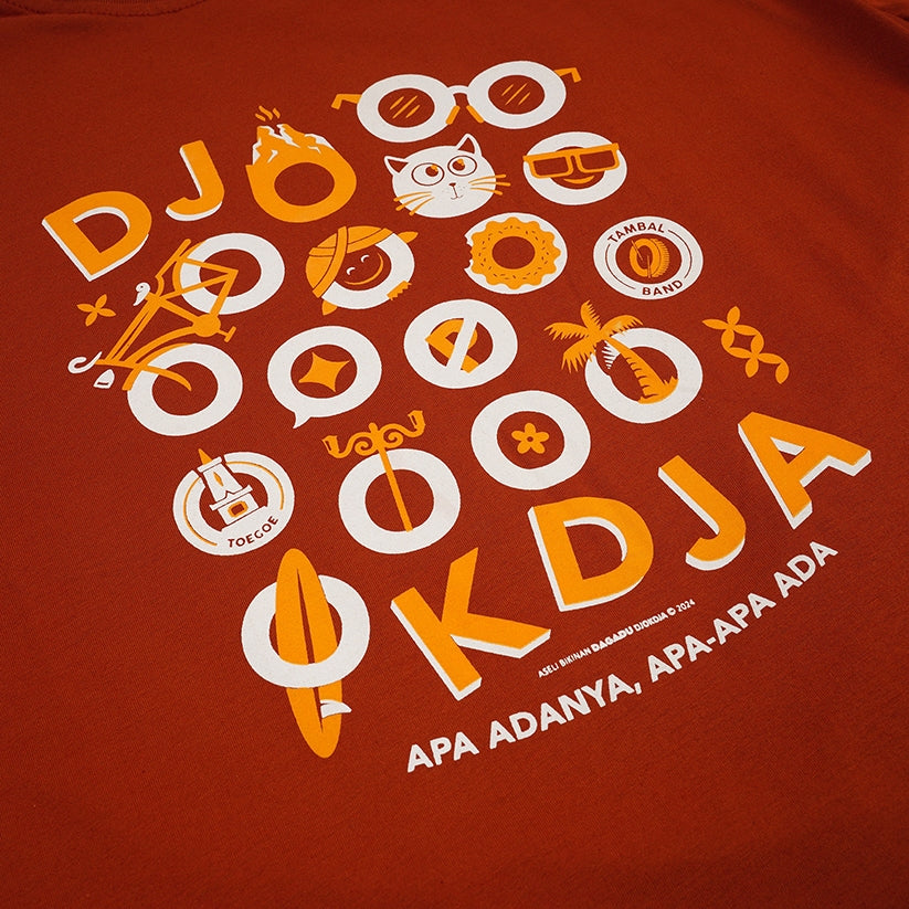 Dagadu Kaos Lengan Pendek Dagadu Djoookdja - Autumn Orange