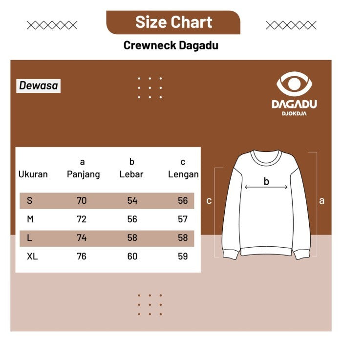 Dagadu Sweater Crewneck Night - Charcoal