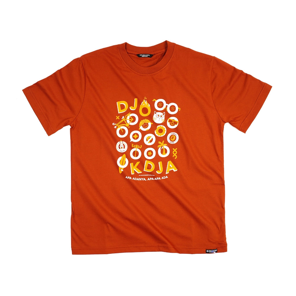 Dagadu Kaos Lengan Pendek Dagadu Djoookdja - Autumn Orange