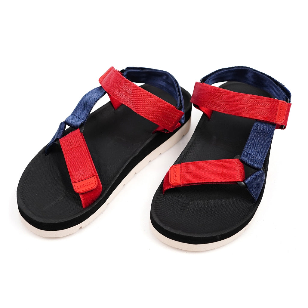 Dagadu Sandal Hiking Stripe - Red Navy