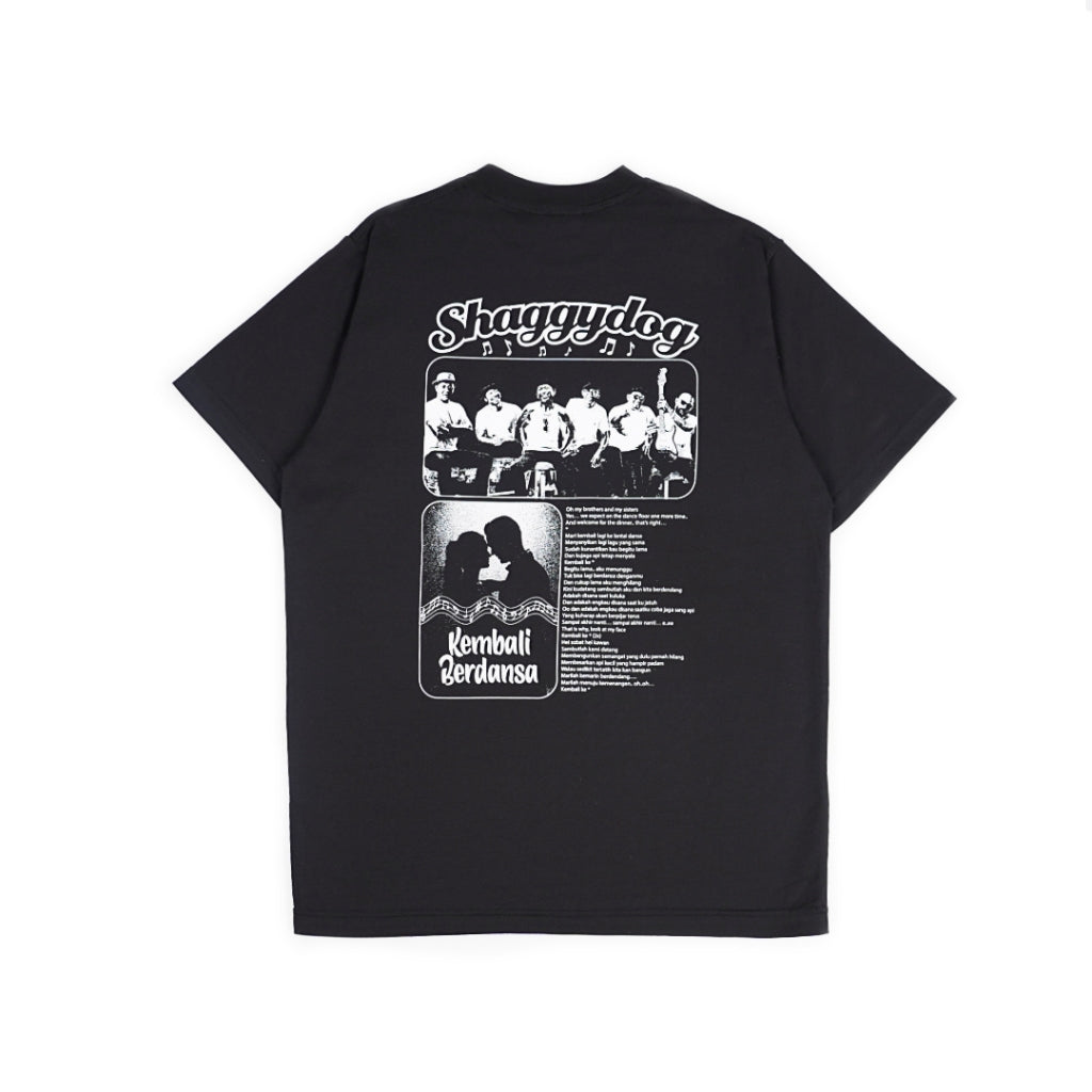 Kaos Official Merch Manunggaling Shaggydog x Dagadu - Hitam