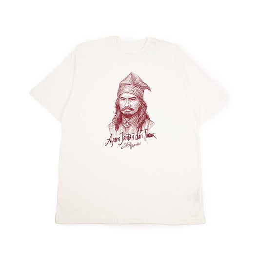 Dagadu Kaos Ayam Jantan dari Timur - Off White