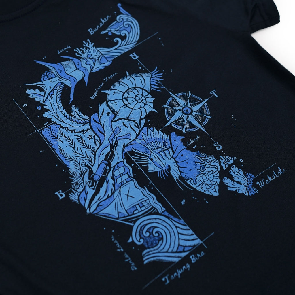 Dagadu Kaos Sulawesea Bocah 0-7 Tahun - Biru Navy