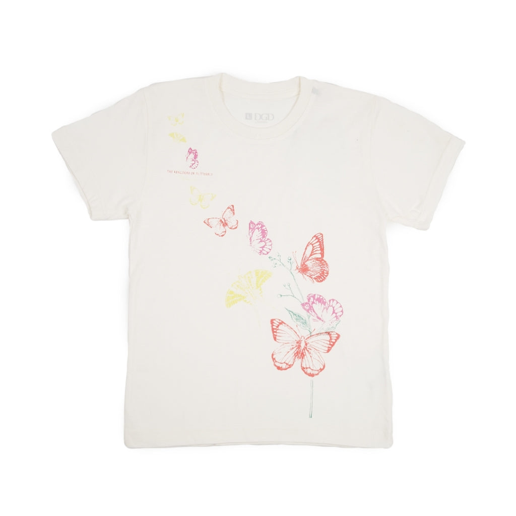 Dagadu Kaos Anak 0-7 Tahun Kupu Sulawesi - Off White