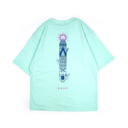 Dagadu Official Merch Swara Prambanan 2024 Kaos Oversize Swara - Mint Green