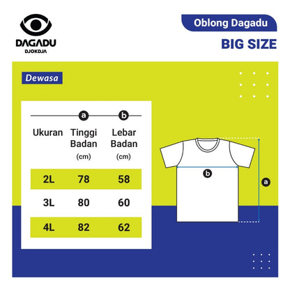 Dagadu Kaos Bigsize Masangin - Off White