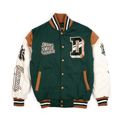 Dagadu Jacket Varsity - VARSITY HIJAU