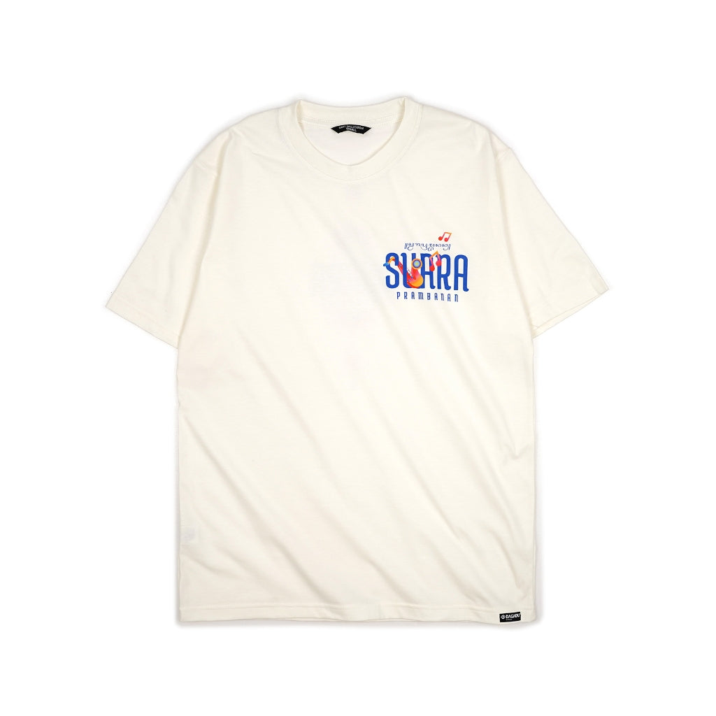 Dagadu Official Merch Swara Prambanan 2024 Kaos Swara Off White