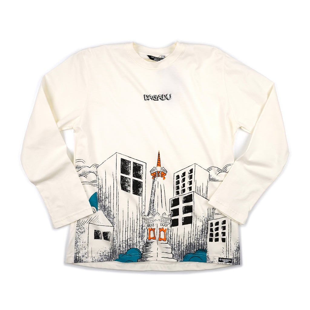 Dagadu T-Shirt Long Sleeve Regular Scape Kaos Unisex