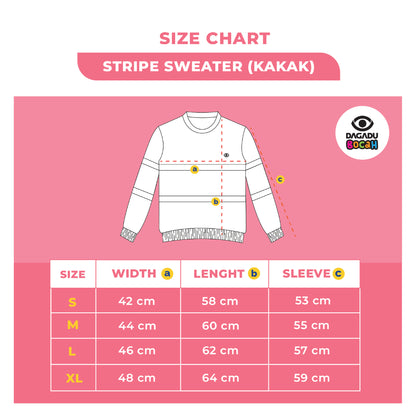 Dagadu Sweater Anak Stripe