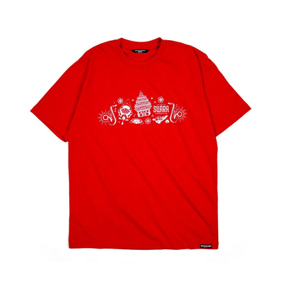 Dagadu Official Merch Swara Prambanan 2024 Kaos Swara Sakura - Merah