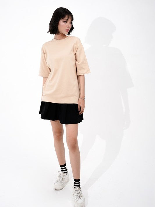 Dagadu Kaos Adhemax Oversize Stylish - Beige