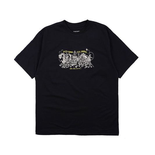 Dagadu Kaos Ramai Damai - Black