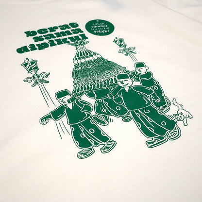 Dagadu Kaos Big Size Berat Dipikul - Off White