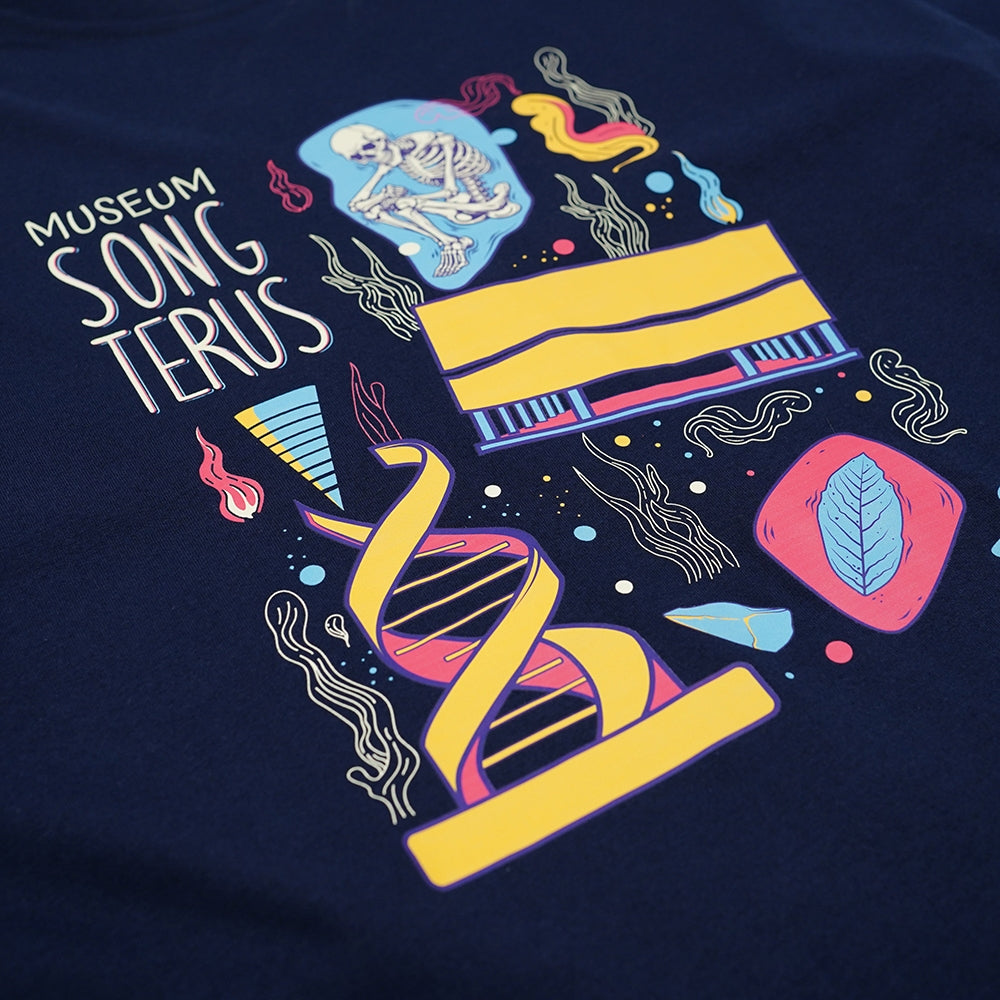 Dagadu Official Merch Museum Song Terus Kaos – Navy