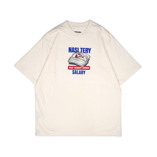 Dagadu Kaos Bigsize Nasi Tery - Off White