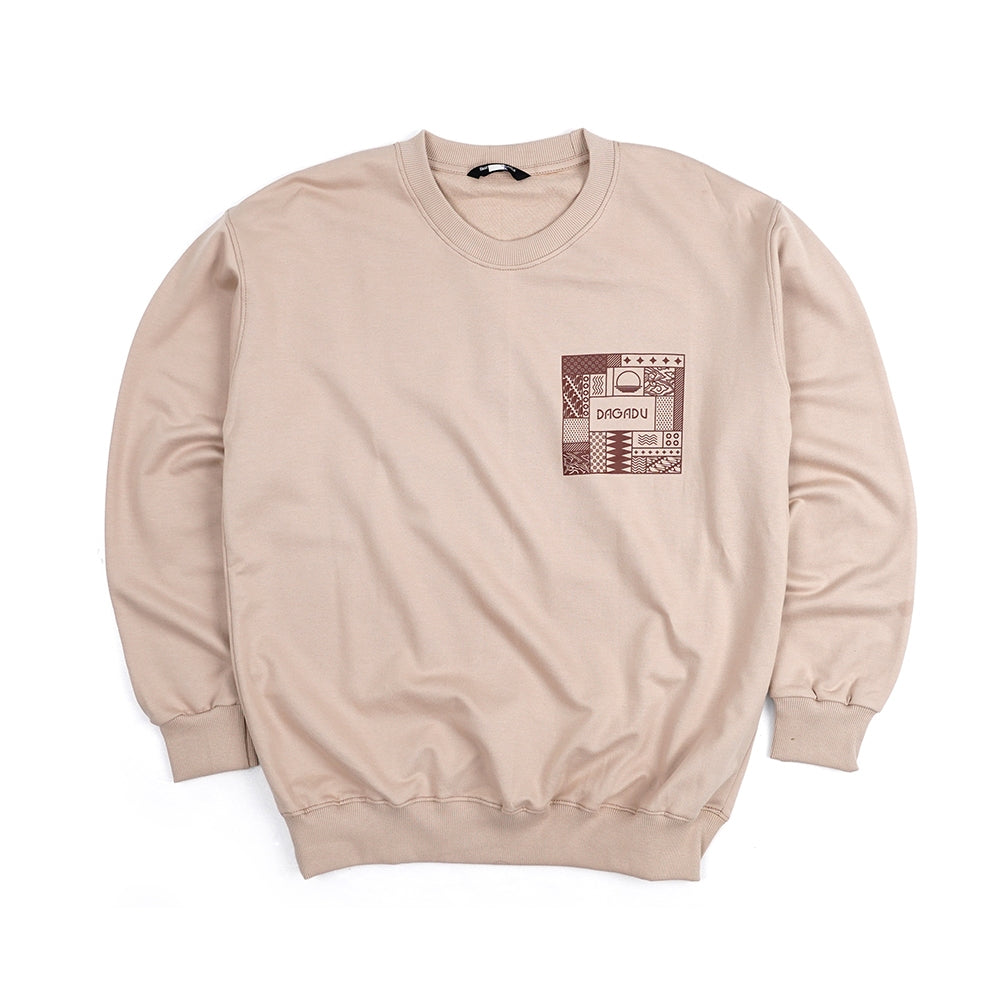 Dagadu Crewneck Batik - Light Brown