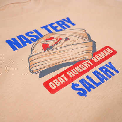 Dagadu Kaos Bigsize Nasi Tery - Beige