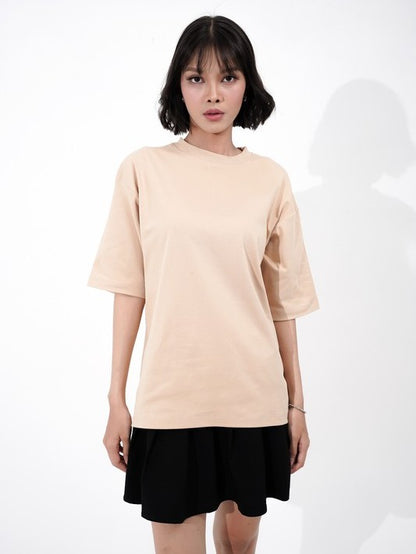 Dagadu Kaos Adhemax Oversize Stylish - Beige