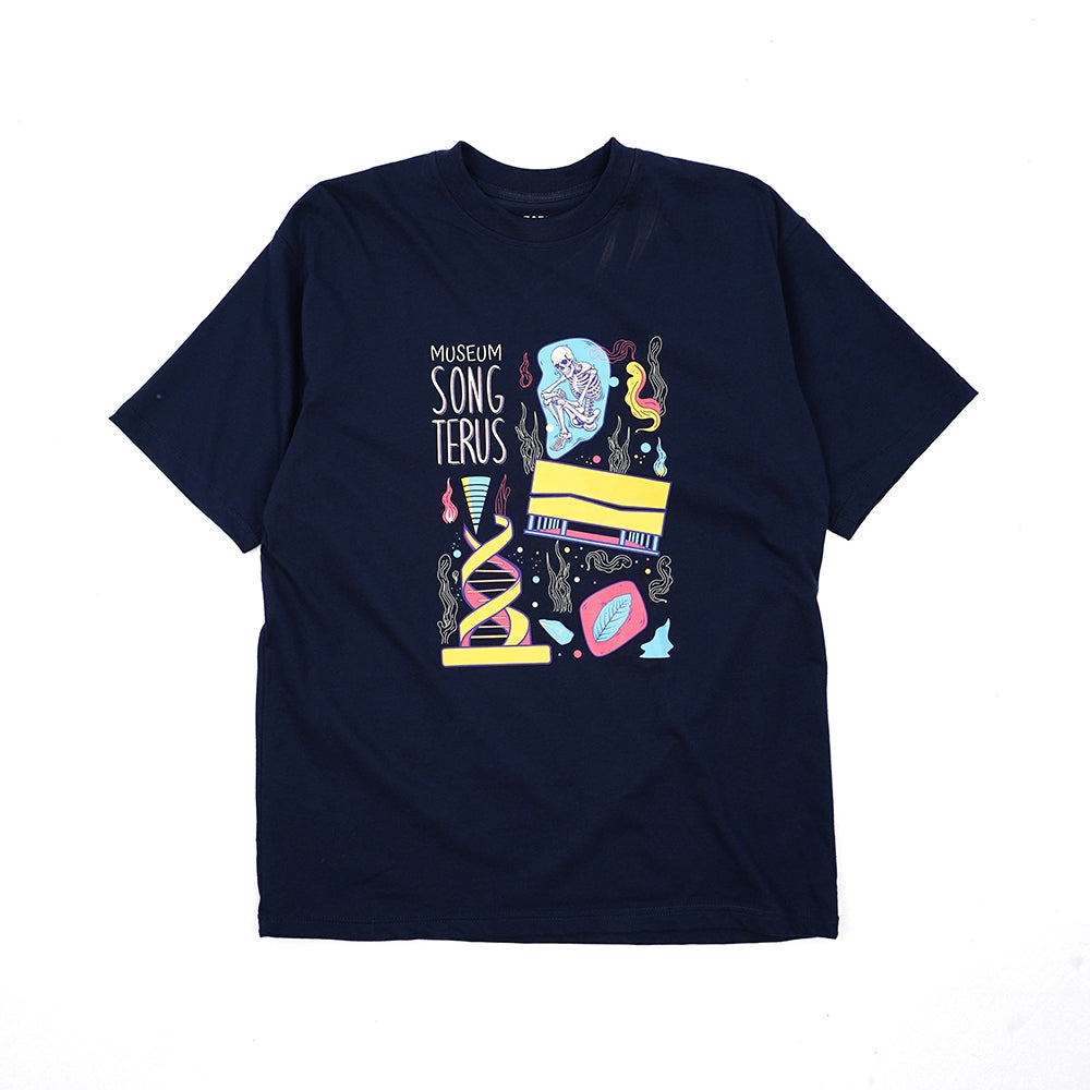 Dagadu Official Merch Museum Song Terus Kaos – Navy