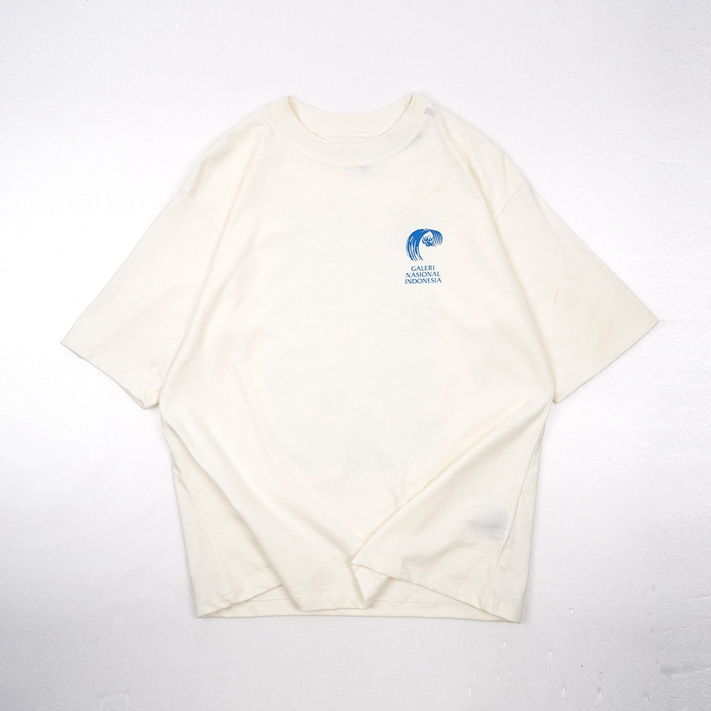 Dagadu Official Merch Galeri Nasional Kaos Oversize GalNas - Off White