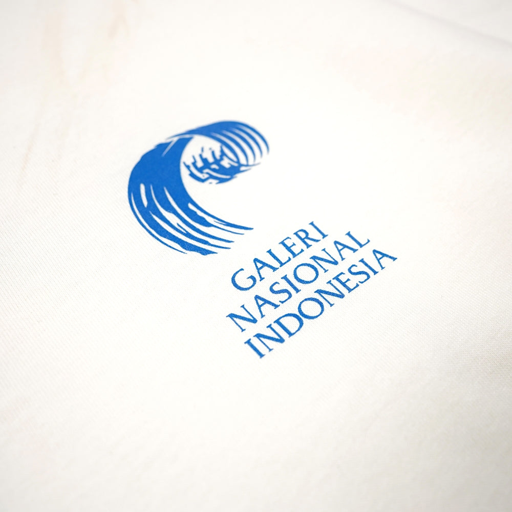 Dagadu Official Merch Galeri Nasional Kaos Oversize GalNas - Off White