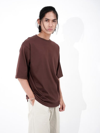 Dagadu Kaos Adhemax Oversize Stylish - Deep Mahogany