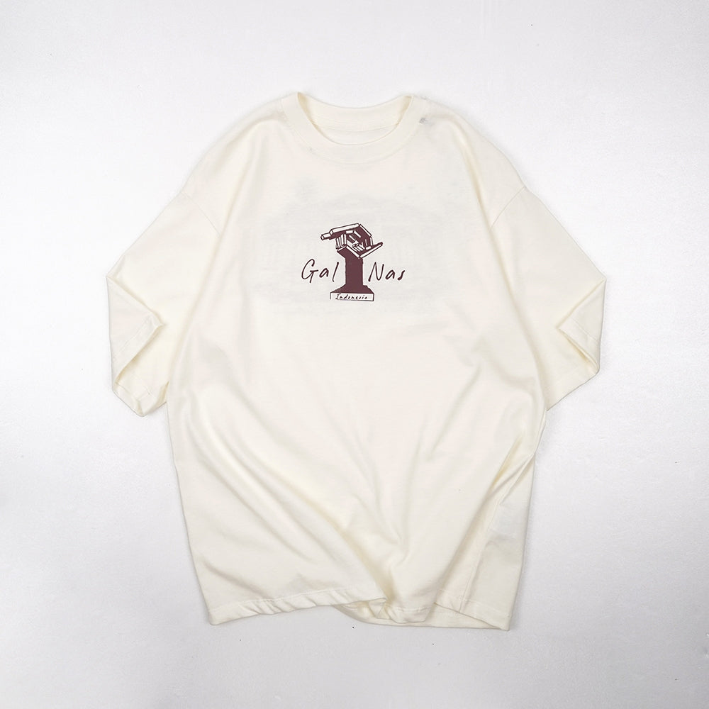 Dagadu Official Merch Galeri Nasional Kaos Oversize - Off White