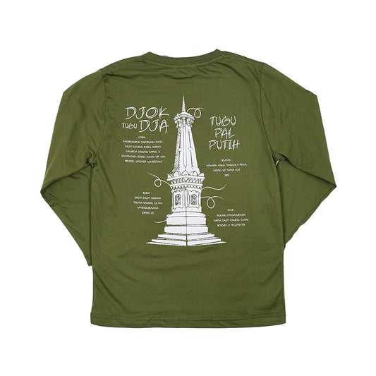 Kaos lengan panjang Dagadu hijau