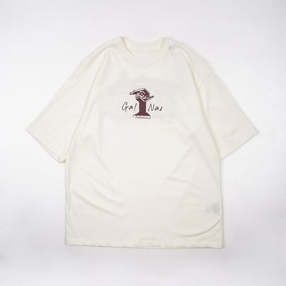 Dagadu Official Merch Galeri Nasional Kaos Oversize - Off White