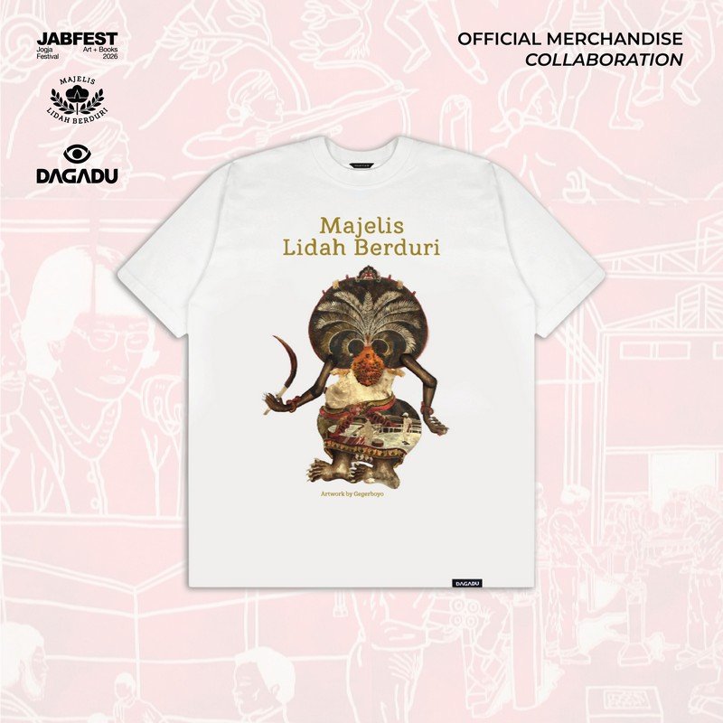 Dagadu X Jabfest Majelis Lidah Berduri 2026 Kaos Pria Lengan Pendek