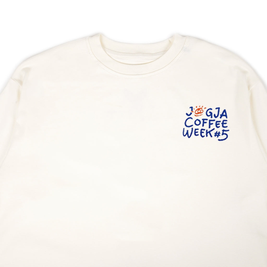 T-shirt Merch Jogja Coffee Week #5 x Dagadu Brew the Hood - Putih