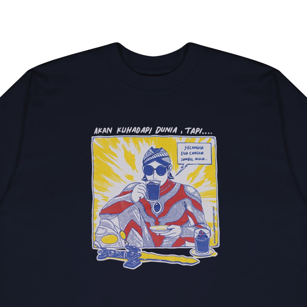 Dagadu T-Shirt Regular Akan Ku Hadapi | Kaos Lengan Pendek Pria Wanita | Cotton Combed