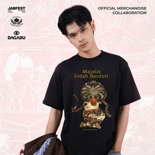 Dagadu X Jabfest Majelis Lidah Berduri 2026 Kaos Pria Lengan Pendek