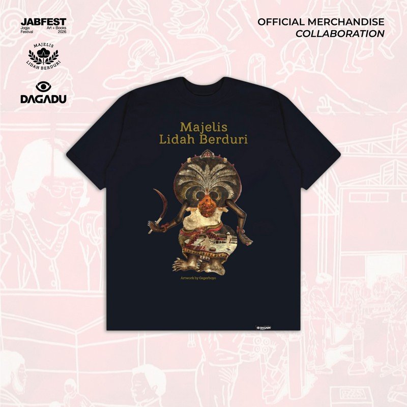 Dagadu X Jabfest Majelis Lidah Berduri 2026 Kaos Pria Lengan Pendek