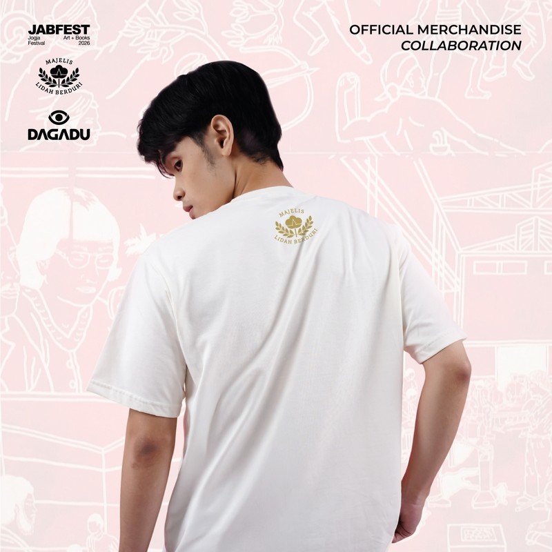 Dagadu X Jabfest Majelis Lidah Berduri 2026 Kaos Pria Lengan Pendek