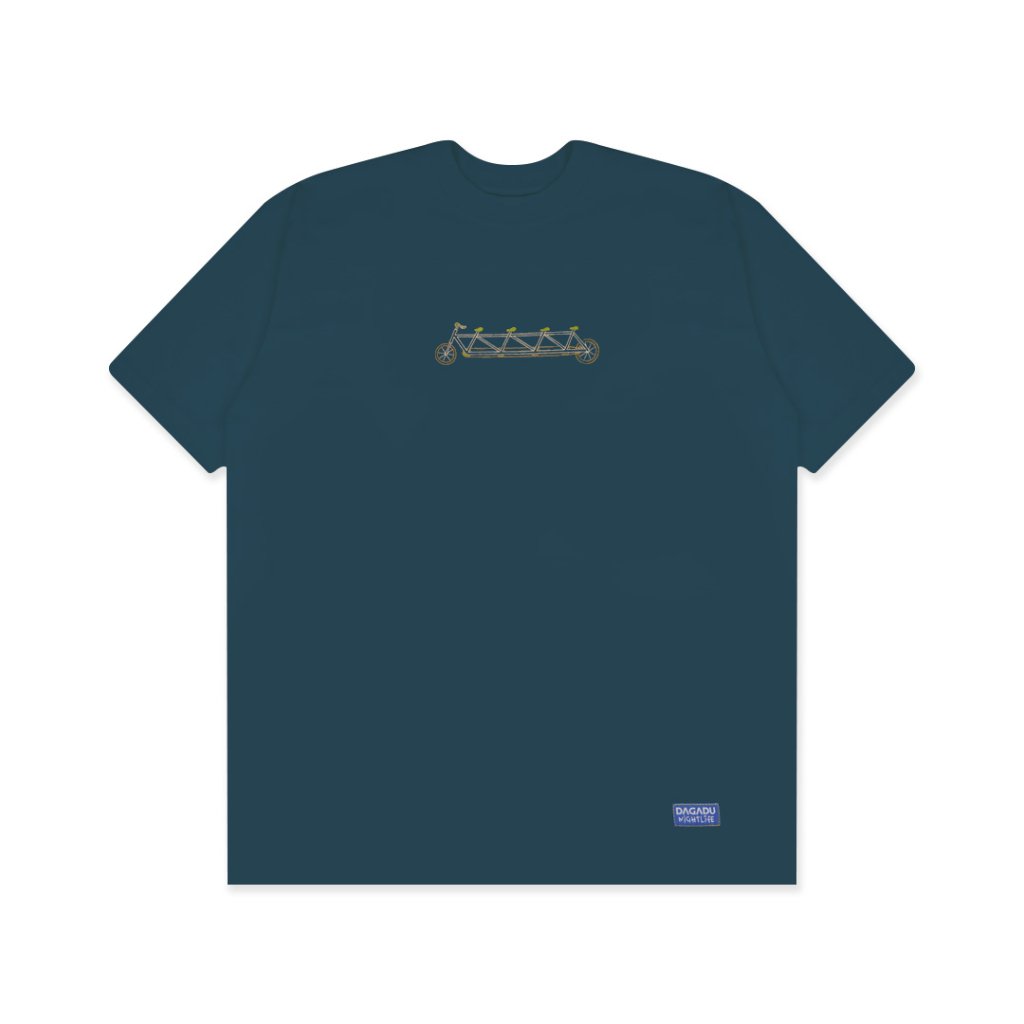 Dagadu Nightlife Kaos Pria Lengan Pendek Reguler Bersepeda Cotton Combed 24S