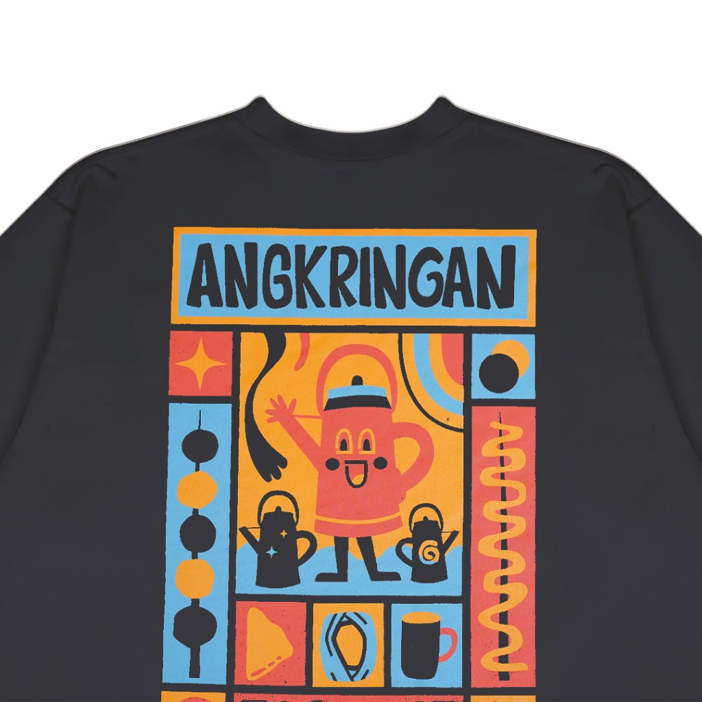 Dagadu T-shirt Long Sleeve Regular Angkringan - Kaos Unisex