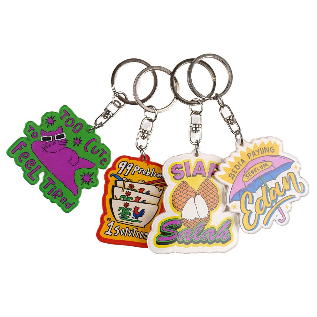 Dagadu Key Chain Acrylic - Gantungan Kunci Akrilik